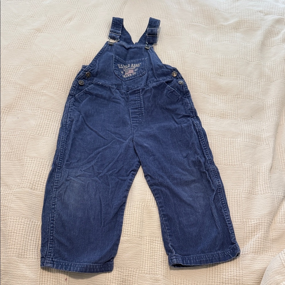 Ralph Lauren Corduroy Blue Kids Overalls girls